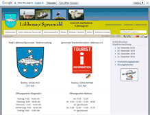Tablet Screenshot of luebbenau-spreewald.de